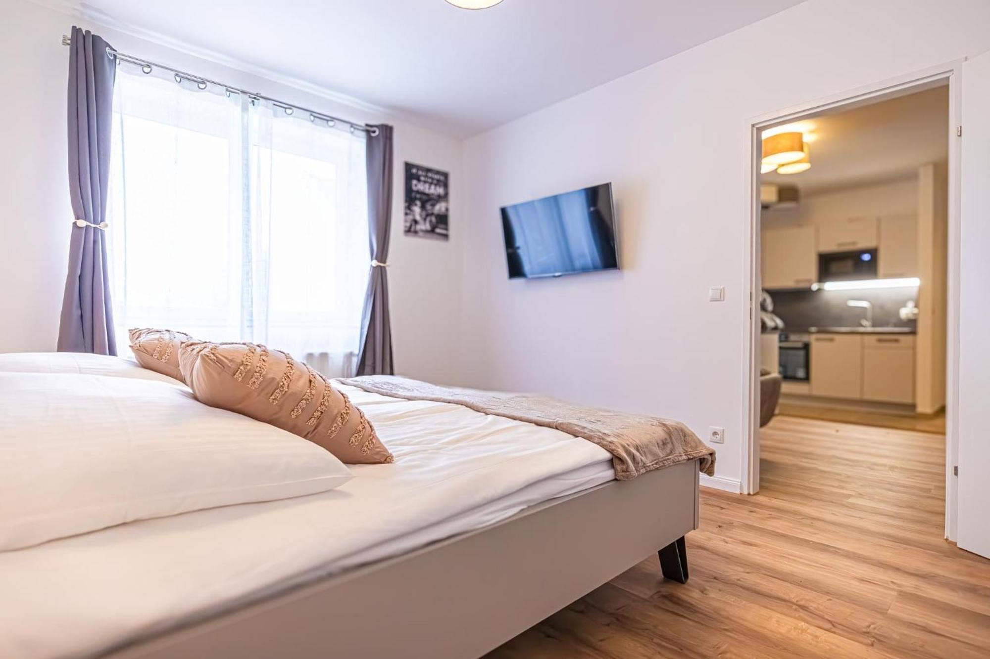 Charming 1Br And 1Lr Apt Modern Design Donaustadt Vídeň Exteriér fotografie