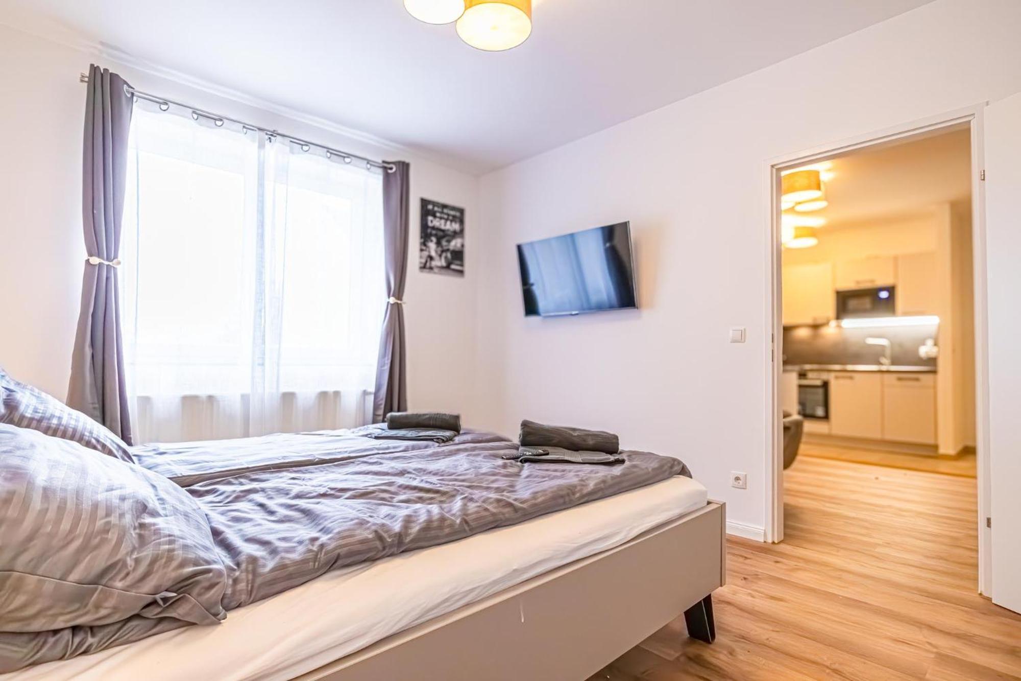 Charming 1Br And 1Lr Apt Modern Design Donaustadt Vídeň Exteriér fotografie
