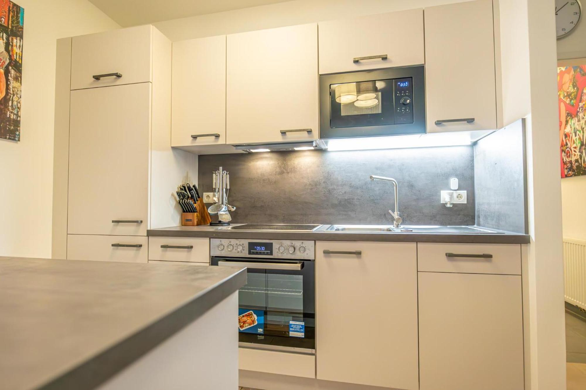 Charming 1Br And 1Lr Apt Modern Design Donaustadt Vídeň Exteriér fotografie